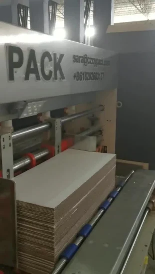 Автоматический флексографский принтер, печать, резка, упаковка, упаковка, машина для изготовления коробок из гофрированного картона